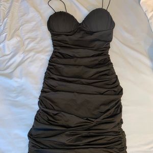 JOYFEAURNER Ruched Body Con dress